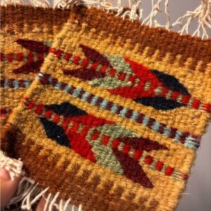 Handwoven Geometric Patterned Textile